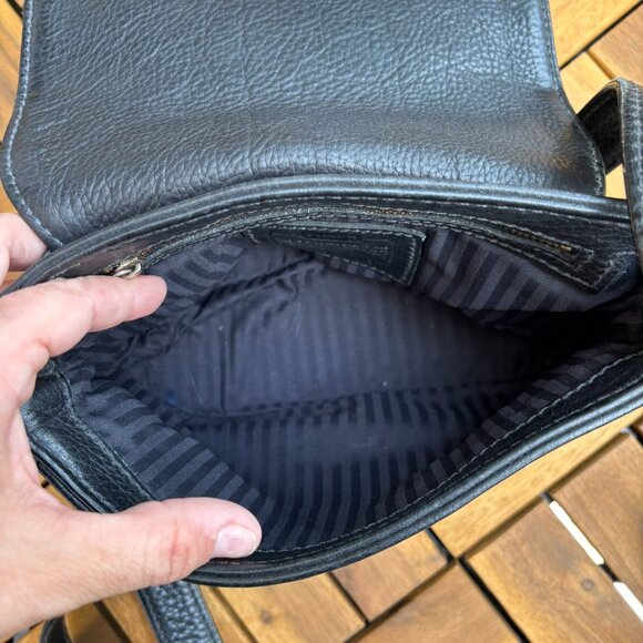 Authentic Vintage Coach Hudson Flap Pebble Leather Crossbody Bag - Picture 10 of 11